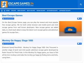 'escapegames24.com' screenshot