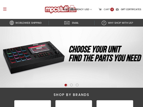 'mpcstuff.com' screenshot