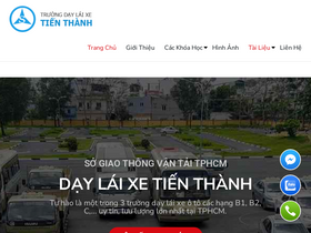 'hoclaixehcm.edu.vn' screenshot