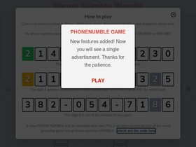 'phonenumble.com' screenshot