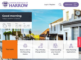 'harrow.gov.uk' screenshot