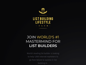 'listbuildinglifestyle.com' screenshot
