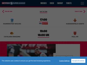 'superleague.co.uk' screenshot