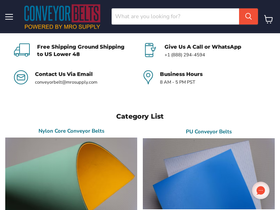 conveyor-belt.com homepage screenshot