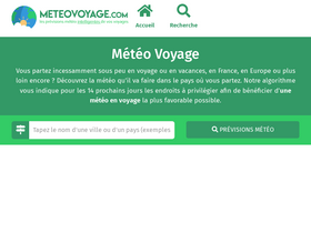 'meteovoyage.com' screenshot