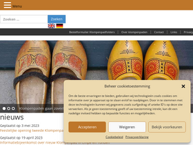 'klompenpaden.nl' screenshot