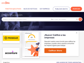 'zonajobs.com.ar' screenshot