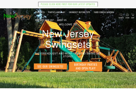 NJ Swingsets homepage screenshot