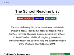 'schoolreadinglist.co.uk' screenshot