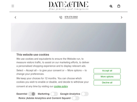 dateandtimema.com homepage screenshot