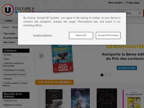 'uculture.fr' screenshot