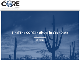 'thecoreinstitute.com' screenshot