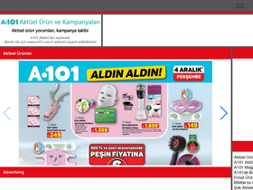 'a101aktuelurun.com' screenshot