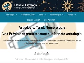 'planeteastrologie.com' screenshot