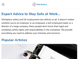 'safeworkers.co.uk' screenshot