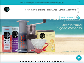 'bluetokaicoffee.com' screenshot