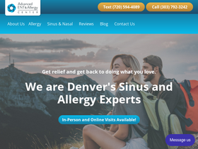 'advancedentdenver.com' screenshot