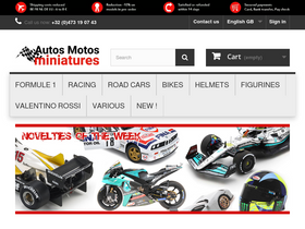 'miniatures-minichamps.com' screenshot