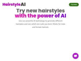 HairstyleAI - Explore and visualize new hairstyles virtually with AI-powered precision and privacy.