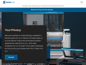 'epiloglaser.com' screenshot