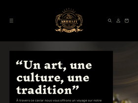 ashraficaviar.com homepage screenshot