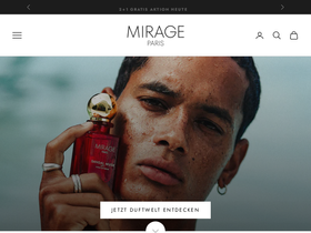 Mirageperfume website screenshot