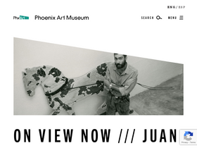 'phxart.org' screenshot