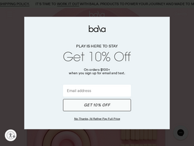 'shopbala.com' screenshot