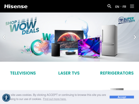 'hisense-canada.com' screenshot