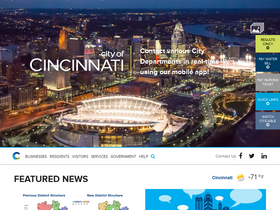 'cincinnati-oh.gov' screenshot