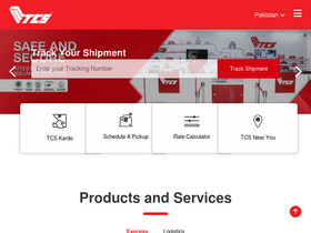 'tcsexpress.com' screenshot