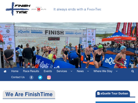 'finishtime.co.za' screenshot