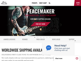 'bareknucklepickups.co.uk' screenshot