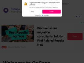 'oxgaps.org' screenshot