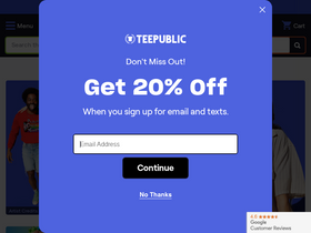 'teepublic.com' screenshot