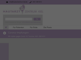'hautarztzentrum-kiel.de' screenshot