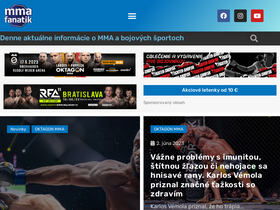 'mmafanatik.eu' screenshot