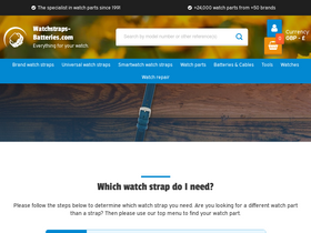 'watchstraps-batteries.com' screenshot