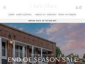 Lindablum homepage screenshot