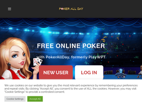 'pokerallday.com' screenshot
