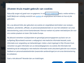 'zilverenkruis.nl' screenshot