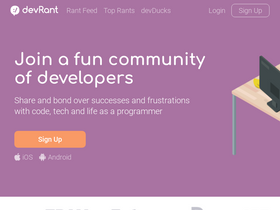 'devrant.com' screenshot