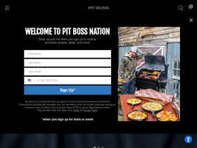 'pitboss-grills.com' screenshot