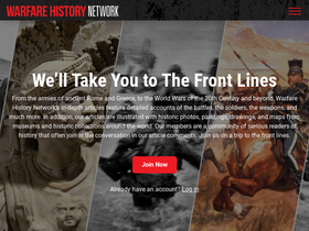 'warfarehistorynetwork.com' screenshot