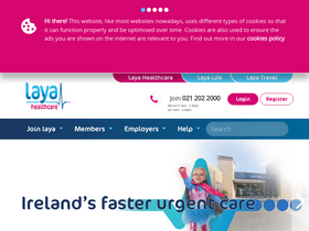 'layahealthcare.ie' screenshot