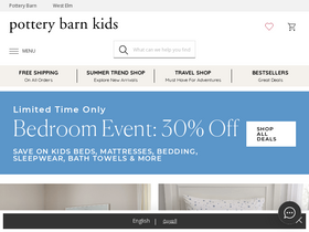 'potterybarnkids.com.sa' screenshot