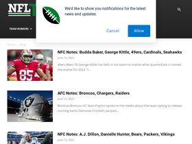 'nfltraderumors.co' screenshot