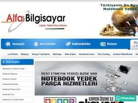 'alfabilgisayar.com' screenshot
