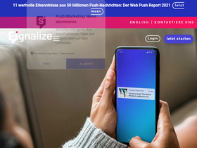 'signalize.com' screenshot