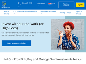 'rbcinvestease.com' screenshot